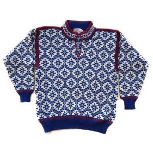 Vintage Nordic Nomad snowflake sweater